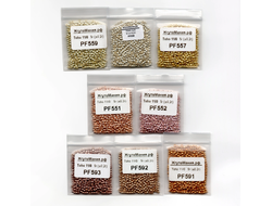 Toho 11/0 - 5г - PF557  Гальванизированный со стойким покрытием звездный свет (золото)