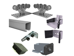 Консольная система балок и роликов Alutech до 300 кг, балка 6 м, пластиковые ролики