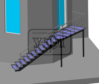 лестница 2-ой косоур (уличная)