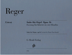Reger, Max Suite op.16 für Orgel für Klavier zu 4 Händen