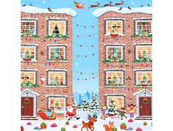 Бумага упаковочная "Счастливого Нового Года"