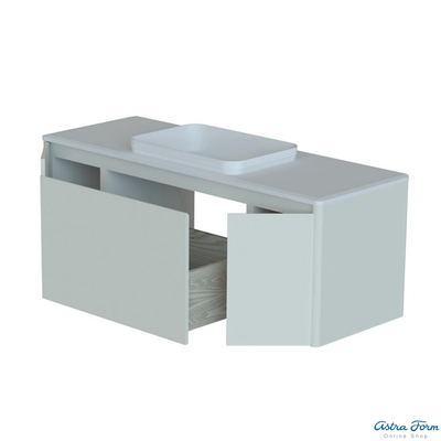 ШКАФ НИЖНИЙ КАПЕЛЛА 1400-500-1 С ВНУТРЕННИМ ВЫДВИЖНЫМ ЯЩИКОМ СТОЛЕШНИЦА НАТУРАЛЬНЫЙ МРАМОР EMPERADOR DARK