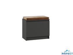 ТУМБА "МАДЕРА", 600*549*520 (графит/коричневый)