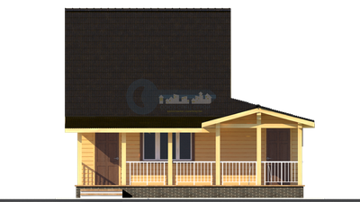 Б-22 ГАБАРИТНЫЕ РАЗМЕРЫ: (8Х7М) 2 ЭТАЖА, ОБЩАЯ ПЛОЩАДЬ: 60М²