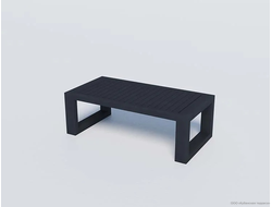 Стол Мельбурн журнальный из алюминия 110 см