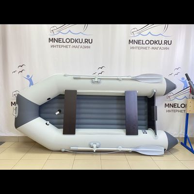 Моторная лодка Аква 2800 НДНД светло-серый/графит