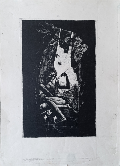 "Фея" литография Швец П.Ю. 1972 год