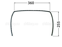 Уплотнение дверки духовки "Лада" "TERRA" (255*360*255)