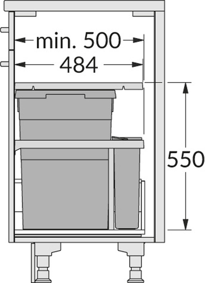 Встраиваемая система 45л Euro-Cargo Hailo