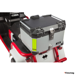 Электротрицикл Wanshida DOUHAO 60V 800Вт черно-бело-красный