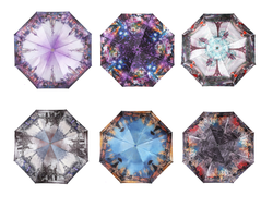 Зонт женский автоматический Planet Кошки (сатин, облегченный, 6 расцветок)