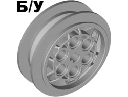 ! Б/У - Wheel 43.2mm D. x 18mm - Extended Axle Stem, Light Bluish Gray (32020 / 4179382 / 4496707) - Б/У