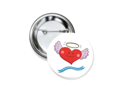 Значок закатной #10 на День влюблённых, 14 февраля