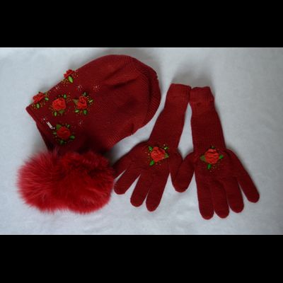 Шапка ушанка Vizio 5339 красная