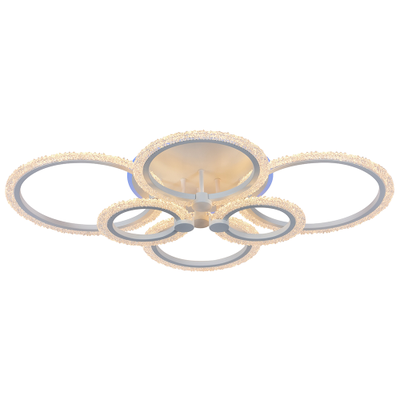 Люстра потолочная светодиодная Profit Light 8003/6 WHT 132W+11W RGB