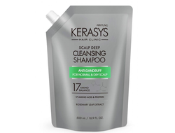 KeraSys Шампунь для волос КераСис для лечения кожи головы/освежающий (500 г) (запаска)