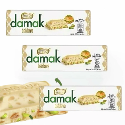 Батончик Nestle Damak Inci белый шоколад с фисташками