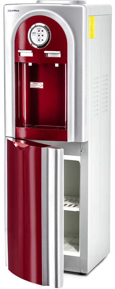 Кулер для воды Aqua Work 5-VB красный с нагревом и электронным охлаждением