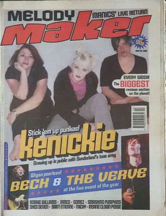 Melody Maker Magazine 30 May 1998 Kenickie Cover, Иностранные музыкальные журналы, Intpressshop