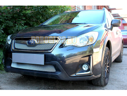 Защита радиатора Subaru XV (рестайлинг) 2016-2017 chrome низ