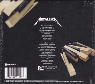 Купить диск Metallica And San Francisco Symphony в интернет-магазине CD и LP "Музыкальный прилавок"