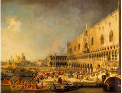 Купить греющую картину с фото репродукции из Эрмитажа гандолы