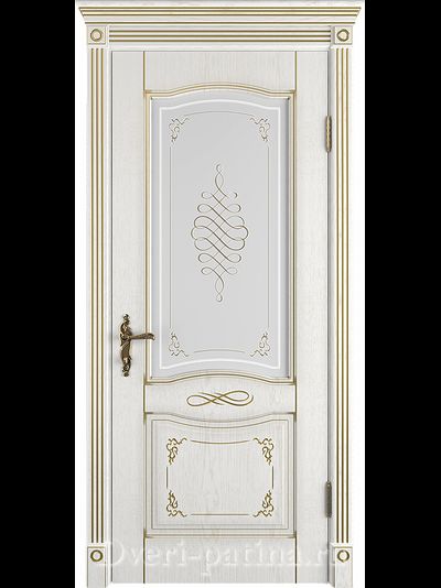 Дверь со стеклом Vesta bianco межкомнатная