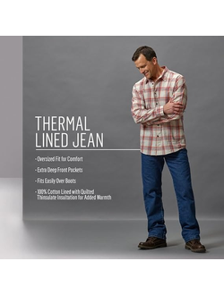 Джинсы  Wrangler® Rugged Wear® 3M® Thinsulate™ утеплённые