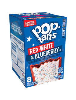 Pop Tarts with Red White & Blueberry 384 гр (8 шт)