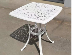 Белый кофейный стол MILAN из литого алюминия