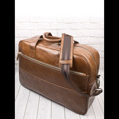 Кожаная дорожная сумка Frentano Premium brown (арт. 
4041-52)