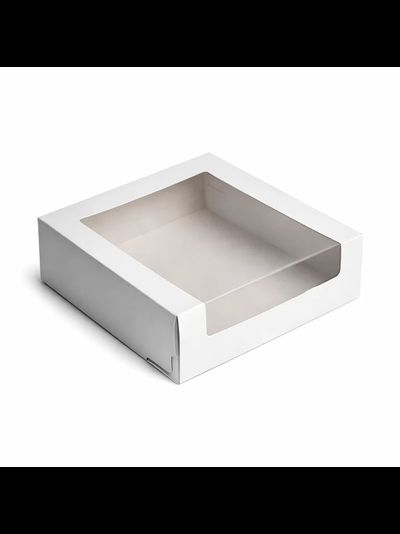 Коробка для торта с/о (белая), 225*225*60мм