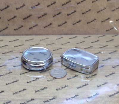 таблетница металлическая квадратная и круглая арт 416