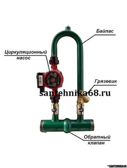 Байпас вертикальный с насосом