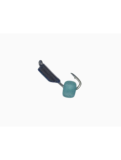 25-01-028/ Мормышка вольфр. "Народная" "СТОЛБИК" Ø2,5 вес 0,4гр + светонакопительная бусина голубая (уп-ка 10шт.)