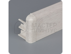 Плинтус из дюрополимера Comfort Classic 80 дуб винтажный с наружным углом