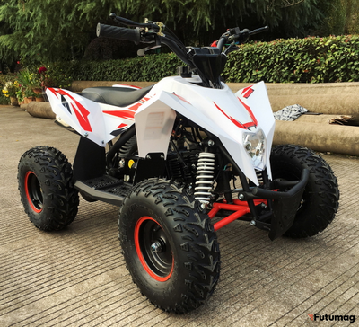 Детский квадроцикл Motax GEKKON 90cc Бензиновый Бело-красный
