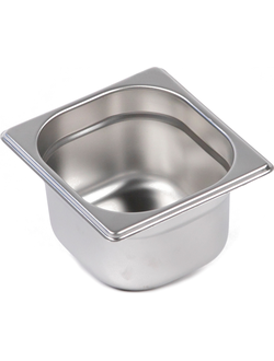 Гастроёмкость стандартная 1/6-65, нержавеющая сталь