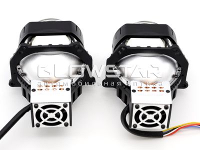 Aozoom BiLed+Laser AAPD 17L с лазером (прямоугольные) 61W/77W, 12V, 6 Поколение, 3.0 дюйма (комплект, 2шт)