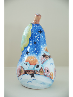 Зимняя груша (подсвечник)