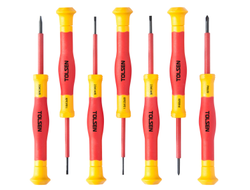 Набор отверток диэлектрических, прецизионных, 7 предметов TOLSEN TTV32007