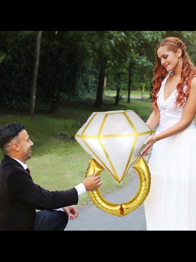 Кольцо с бриллиантом, золото