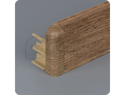 Плинтус из дюрополимера Comfort Classic 80 дуб рустик с наржуным углом
