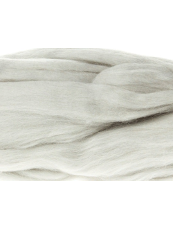 Шерсть для валяния, лента гребенная, Камтекс, полутонкая, жемчужный (106), 50г