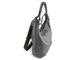 (АРТИКУЛ: 9429) СУМКА МЕШОК, БОЛЬШАЯ, НАТУРАЛЬНАЯ КОЖА, СЕРАЯ, ЧЕРЕЗ ПЛЕЧО, С ТЕКСТИЛЬНЫМ РЕМНЕМ
