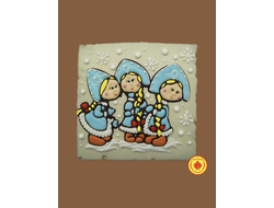 Купить пряник в шоколаде "Весёлые снегурки", 700 грамм, фото