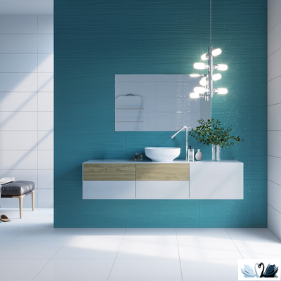 Плитка настенная Gracia Ceramica Marella turquoise wall 01 30 х 90 см голубой рельеф