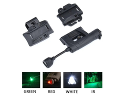 Тактический фонарь на шлем WADSN gen 1 (W+R+G+IR) (Black)