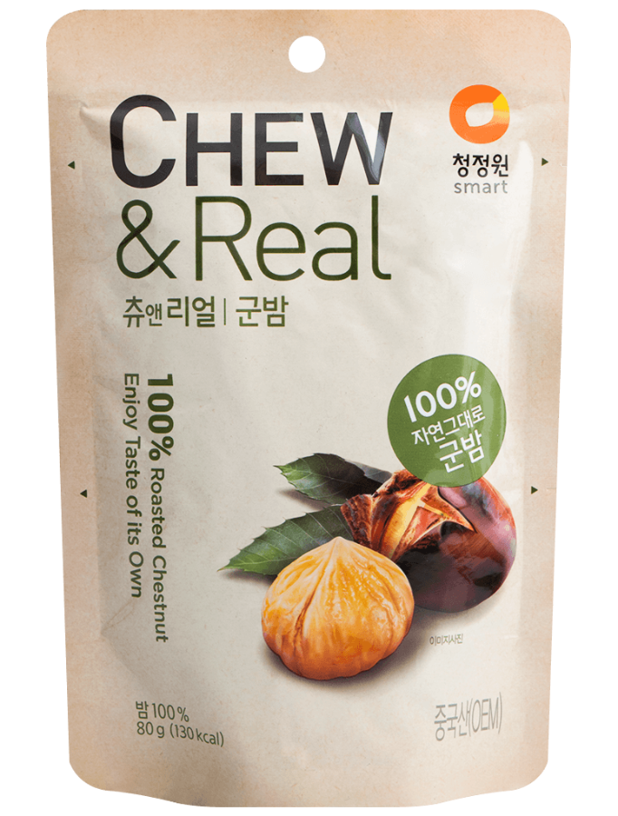 Каштаны жареные Daesang Chew & Real 80 г (Корея)