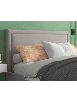 Кровать односпальная, двуспальная, MyCloud Торрес с подъемным механизмом, бельевым ящиком, мягкое прямое изголовье